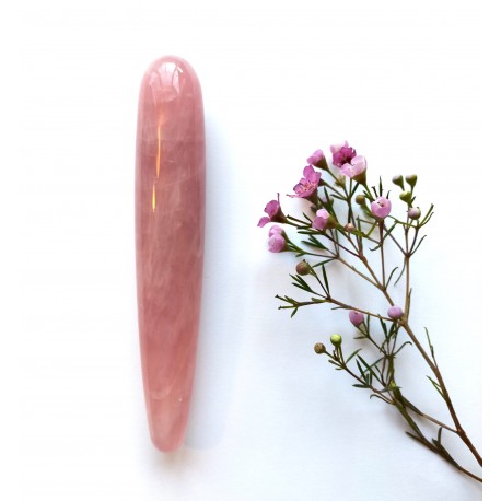 VARA de DIOSA recta CUARZO ROSA