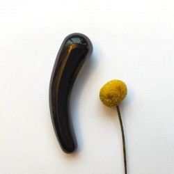 VARA de DIOSA curva OBSIDIANA pequeña 