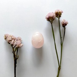 HUEVO de CUARZO ROSA 